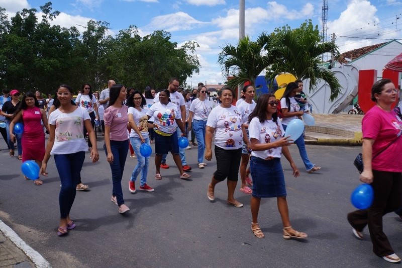 DSC05633 Grupo de Mães Mão que se Apoiam de São Sebastião do Umbuzeiro, realiza uma caminhada pela conscientização do Autista