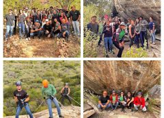 Prefeitura de São Sebastião do Umbuzeiro realiza turismo de aventura com rapel