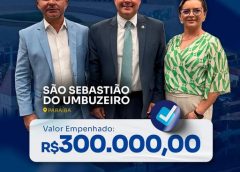 São Sebastião do Umbuzeiro é contemplado com emenda de 300 mil do Senador Efraim Filho