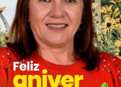 Vereadora Sildete do Salão, em nome da Câmara Municipal de São Sebastião do Umbuzeiro, parabeniza a vereadora Marizelna Neves pelo seu aniversário