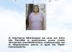 Presidente da Câmara de Vereadores de São Sebastião do Umbuzeiro emite nota pelo falecimento de Iracema Nunes dos Santos