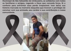 Presidente da Câmara Municipal de São Sebastião do Umbuzeiro, vereadora Sildete do Salão, em nome dos demais vereadores, emite nota pelo falecimento de Ivan Freire Santos