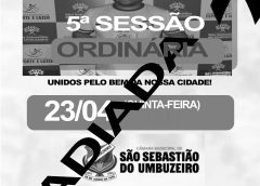 Câmara Municipal de São Sebastião do Umbuzeiro adia reunião em Solidariedade aos familiares do Conselheiro Tutelar Vandinho