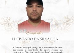 Câmara Municipal de São Sebastião do Umbuzeiro emite nota de pesar pelo falecimento de Vandinho