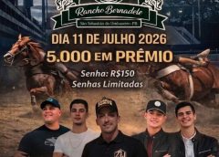 No dia 11 de julho de 2026 o Rancho Bernadete promove 1º Bolão de Vaquejada durante inauguração do Parque RB em São Sebastião do Umbuzeiro